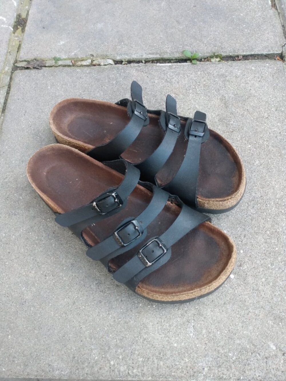 Birkenstock Size 5 Shoes 36 230 Florida 3 Strap Black